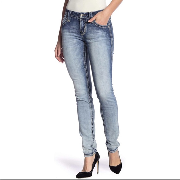 Rock Revival Stacia Mid Rise Skinny Jeans - Picture 3 of 5